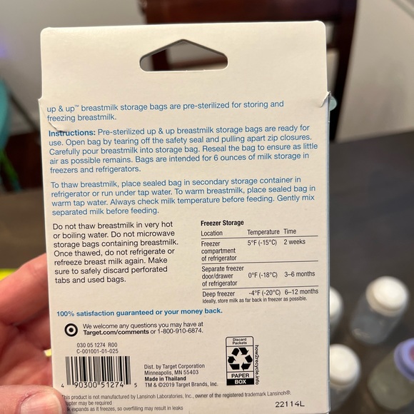 Plastic Milk Storage Bottles and Bags - Picture 7 of 9